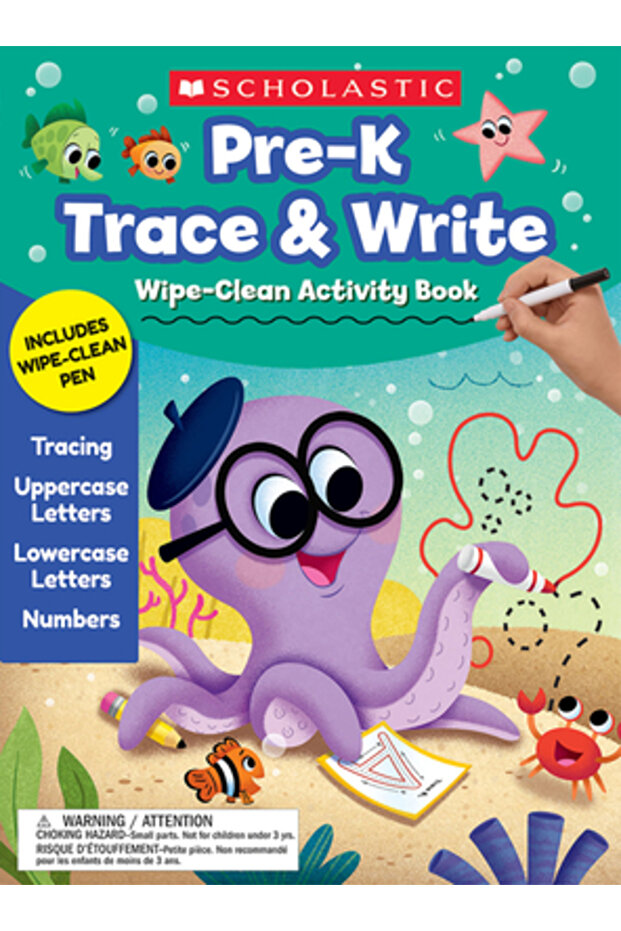 Pre-K Trace & Write Wipe-Clean Activity Book - 1