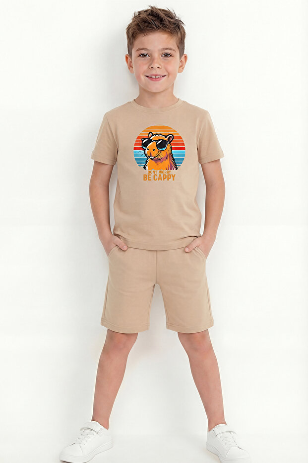 Boy's Printed Shorts Set B19