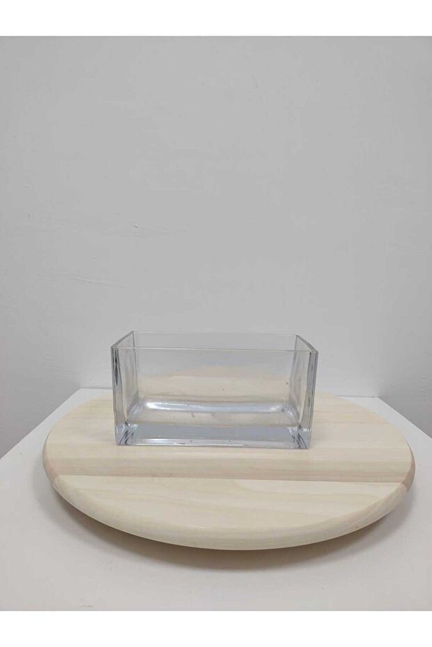 RECTANGULAR GLASS VASE - 2