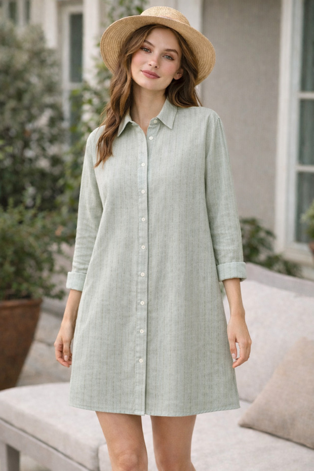 Keten Tunik Gömlek - 3