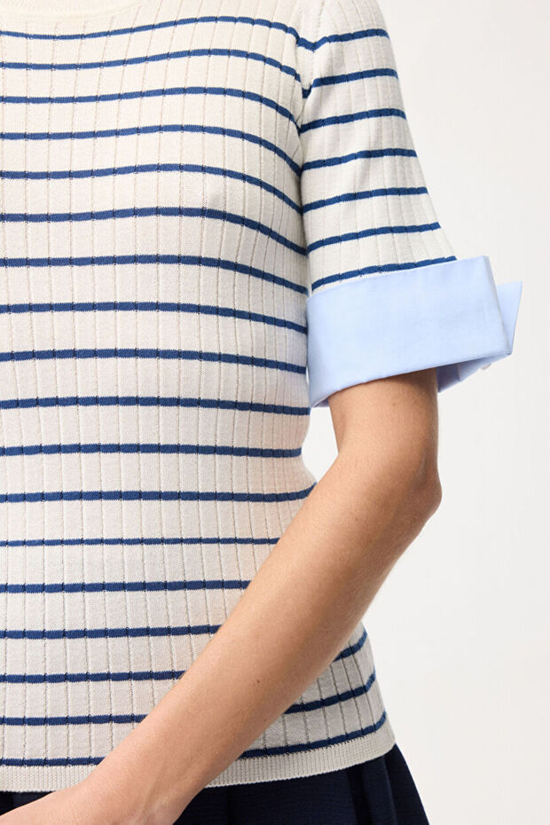 Bisiklet Yaka Triko Kazak - 2