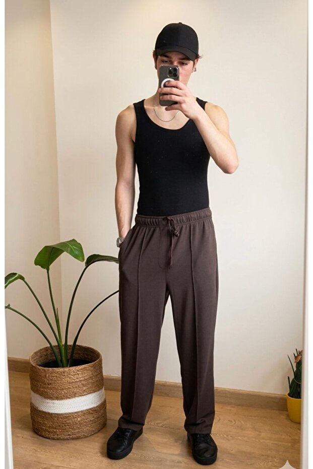 Plusninety Men's Special Production Comfortable Fabric Baggy Sweatpants Stretch Fabric Bottom Pants