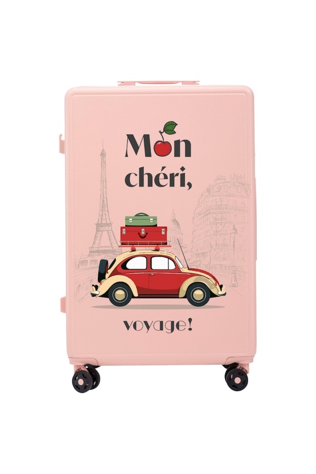 Large Suitcase Mon Chéri with Eiffel Tower - 2