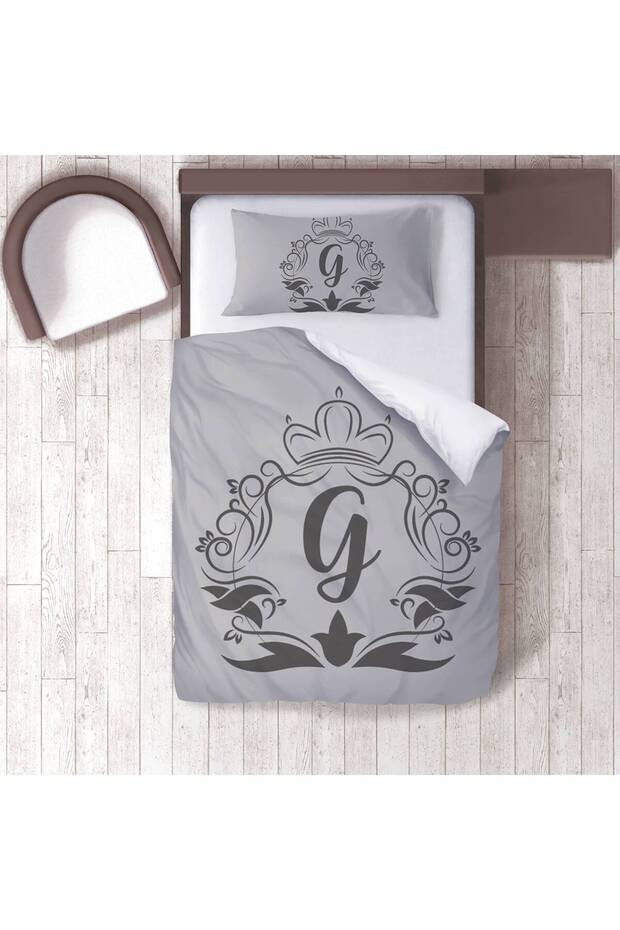 Children's Room Cotton Lu Duvet Cover Set Bed Sheet Sız Monogram g