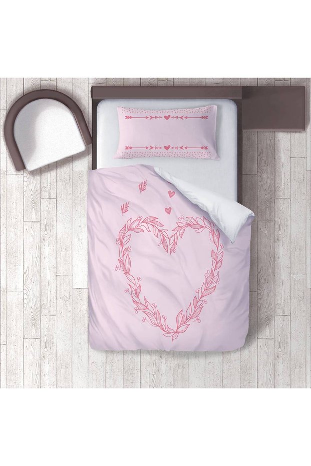 Children's Room Cotton Lu Duvet Cover Set Bed Sheet Sız Kalp