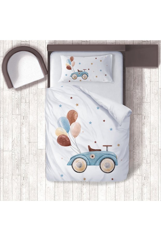 Children's Room Cotton Lu Duvet Cover Set Bed Sheet Sız Toy Car