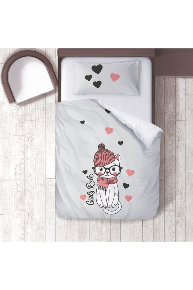 Children's Room Cotton Lu Duvet Cover Set Bed Sheet Sız Kati No.00149