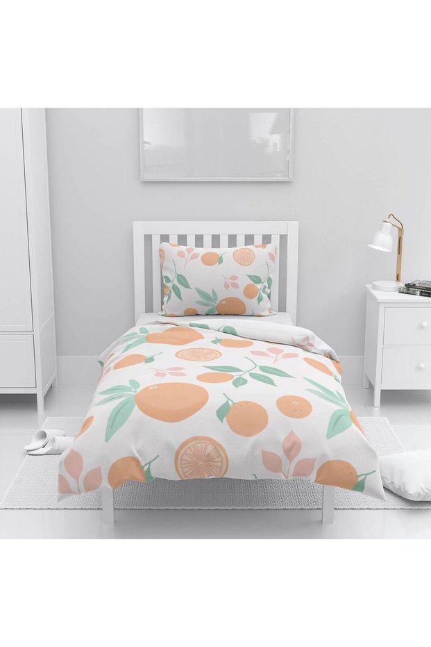 Children's Room Cotton Lu Duvet Cover Set Bed Sheet Sız Meyveler