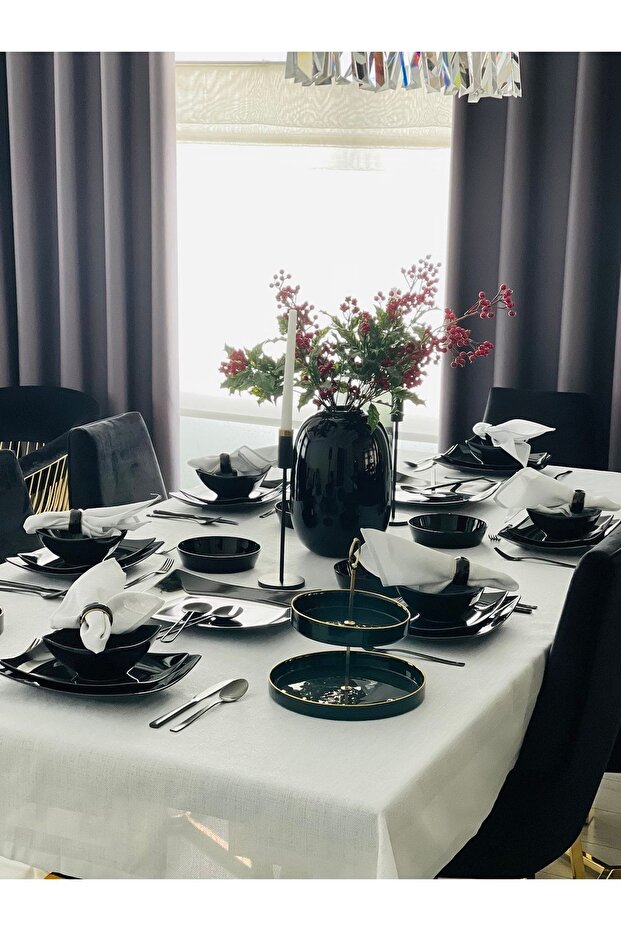 لمّاع فضة مفرش طاولة - 4