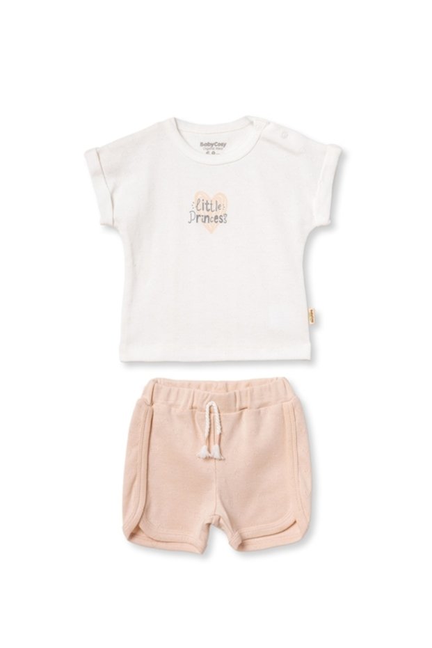 100% Organic Cotton ,Baby Girl Shorts Set–Little Princess Summer Baby Set,Baby and Newborn