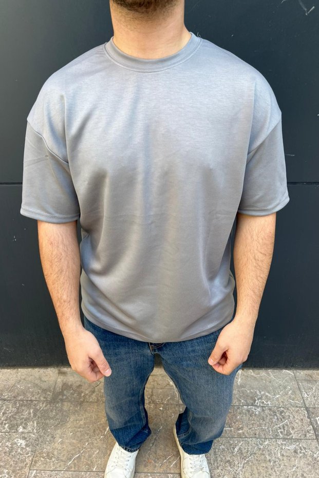 Men's Super Quality Modal Fabric Crew Neck Short Sleeve Oversized T-Shirt Sun304