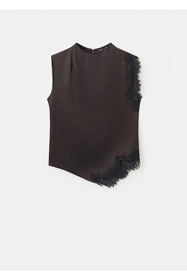 Dantel süslemeli bluz - 3