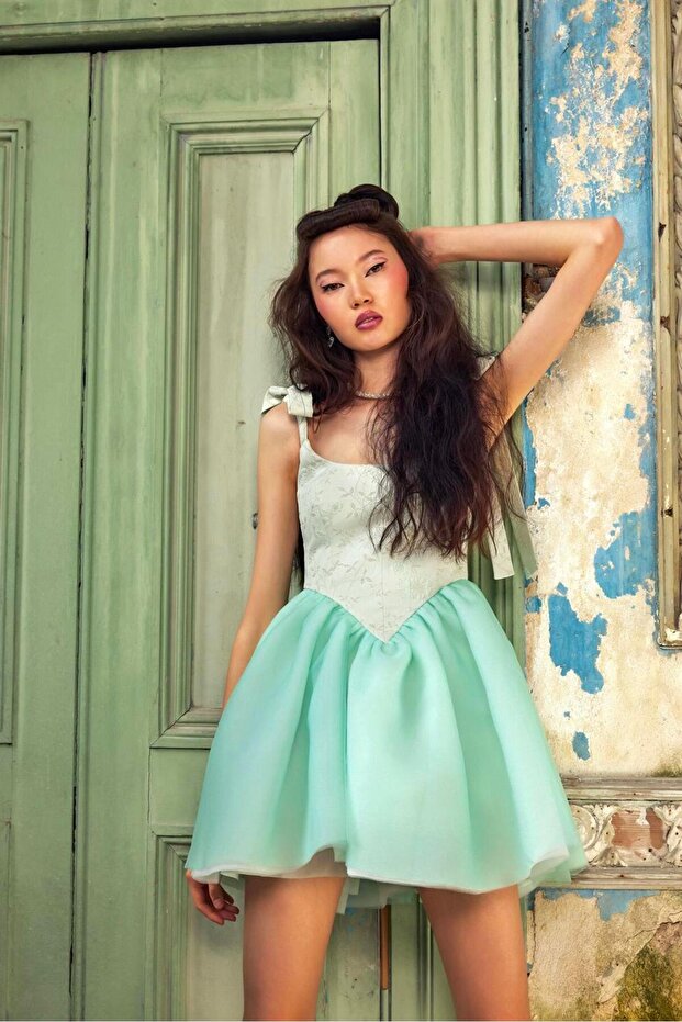 Tinker Bell Kabarık Elbise Pudra