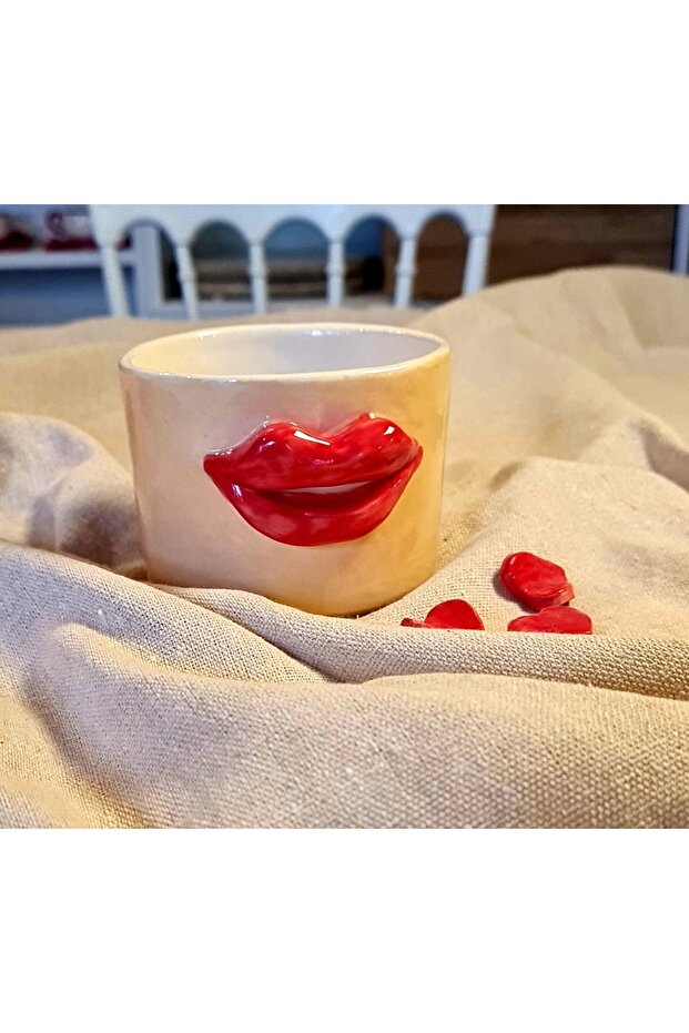 كوب سيراميك مصنوع يدويًا، فنجان - 3