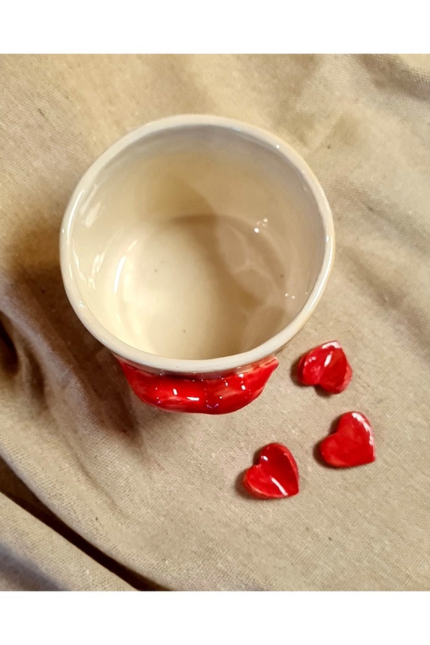 كوب سيراميك مصنوع يدويًا، فنجان - 5