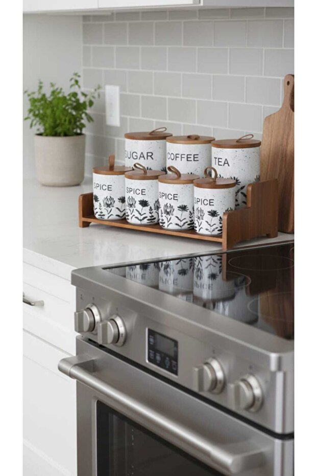 طقم برطمانات علب بهارات وتوابل - 1