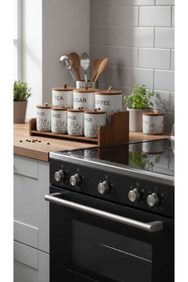 طقم برطمانات علب بهارات وتوابل - 5