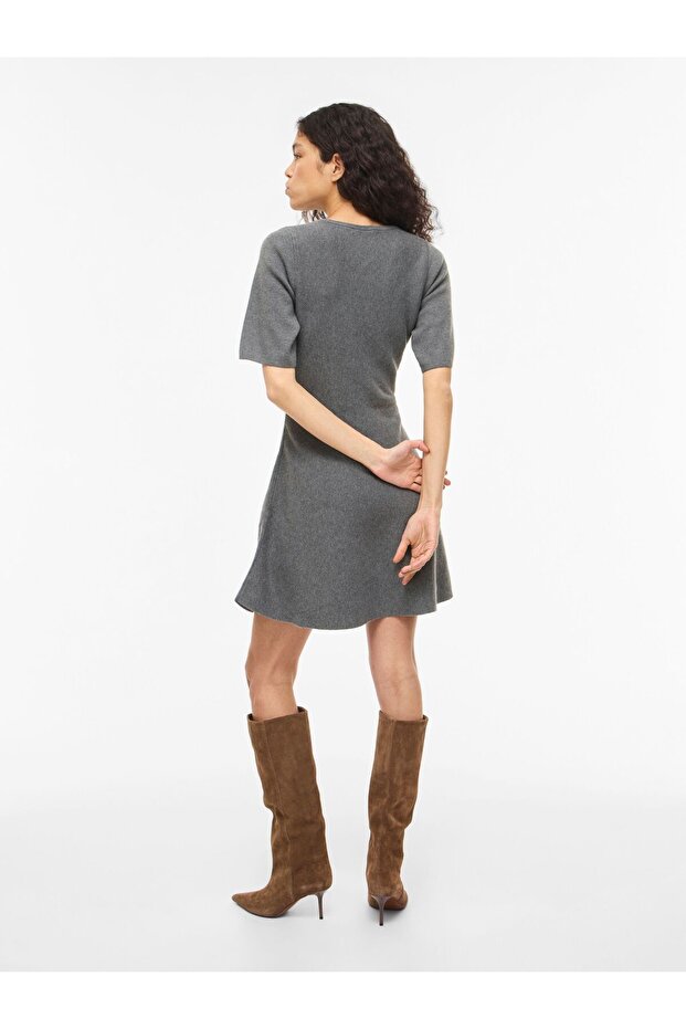 Rochie scurtă de nuntă cu mâneci scurte - 4