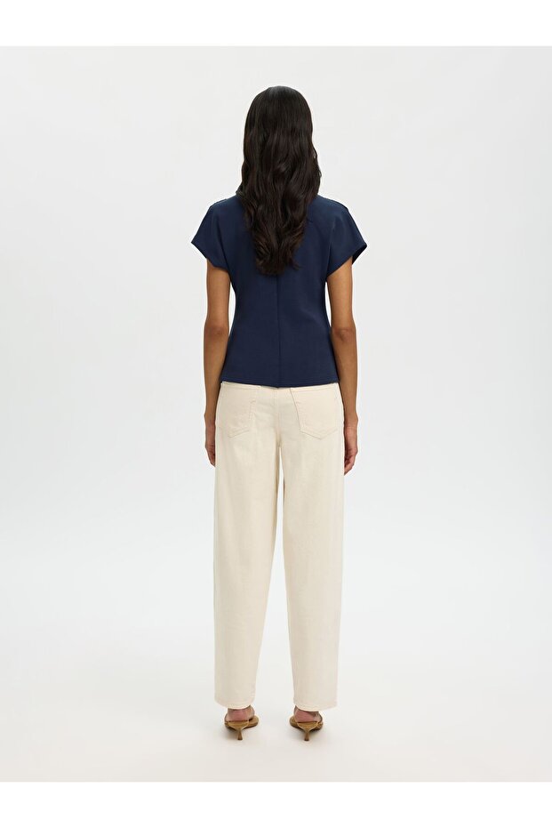 Oberteil mit V-Ausschnitt Gerüscht - 3