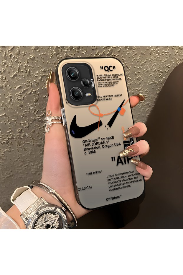 Redmi Note 12 Pro 5g Compatible Silicone Edge Hard Back Anti-Fall Phone Case Air Patterned