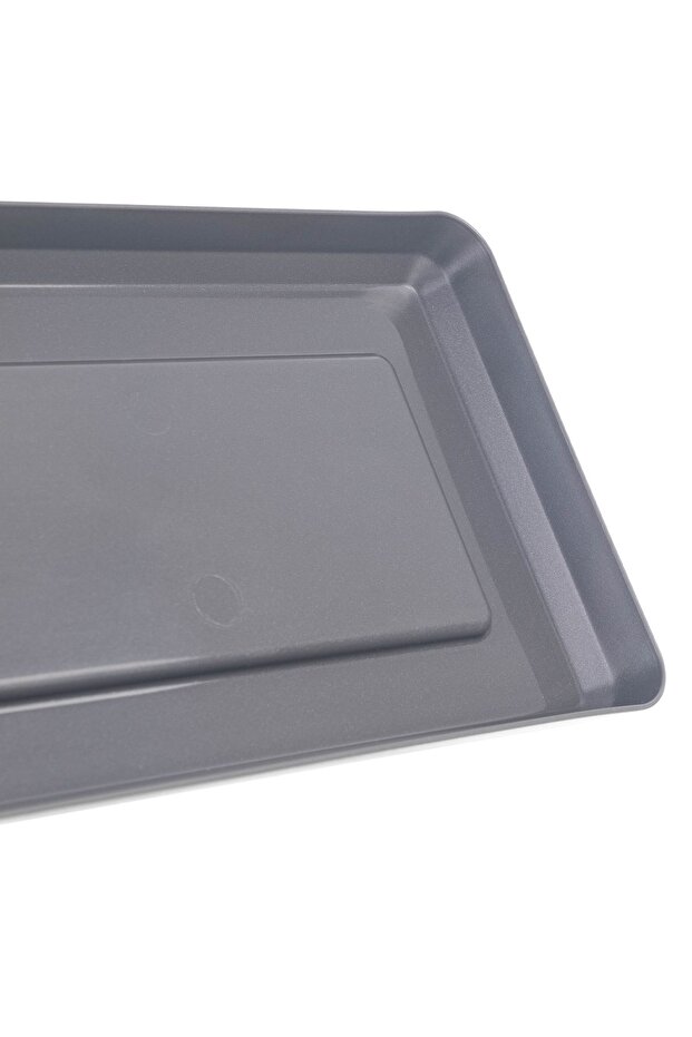 Flowerpot Stand 40cm Rectangular Tray Anthracite Plastic - 5