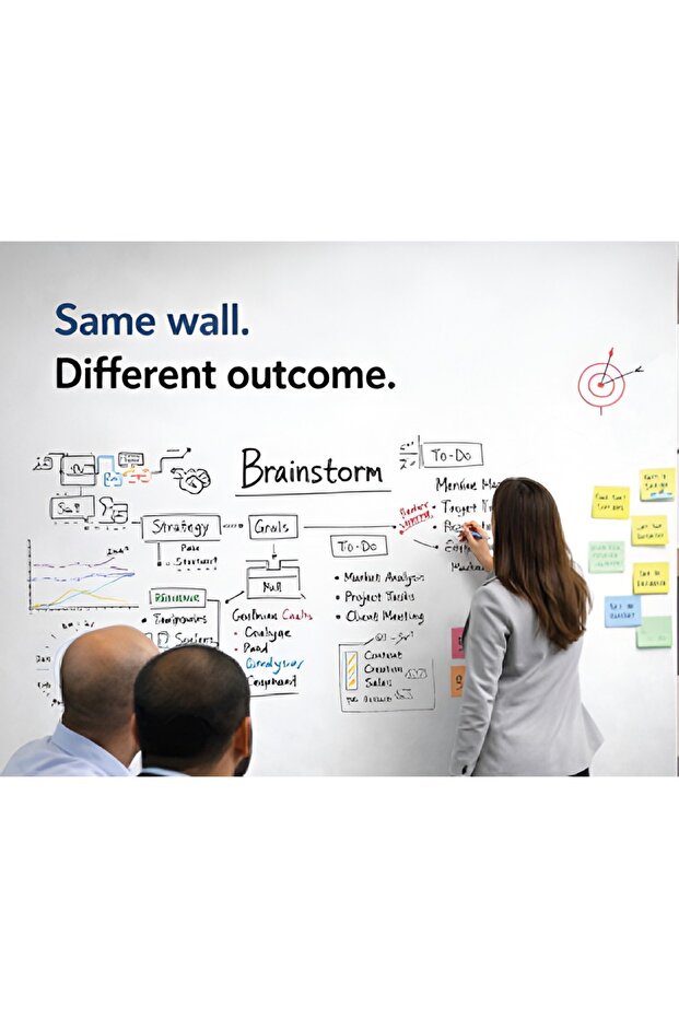EasyWrite Self Adhesive Whiteboard Film Dry Erase Writing Wall Sticker