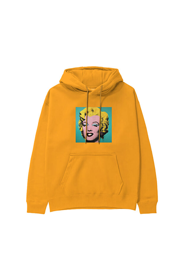 Andy Warhol / Marilyn Monroe Blue Hoodie - Orange