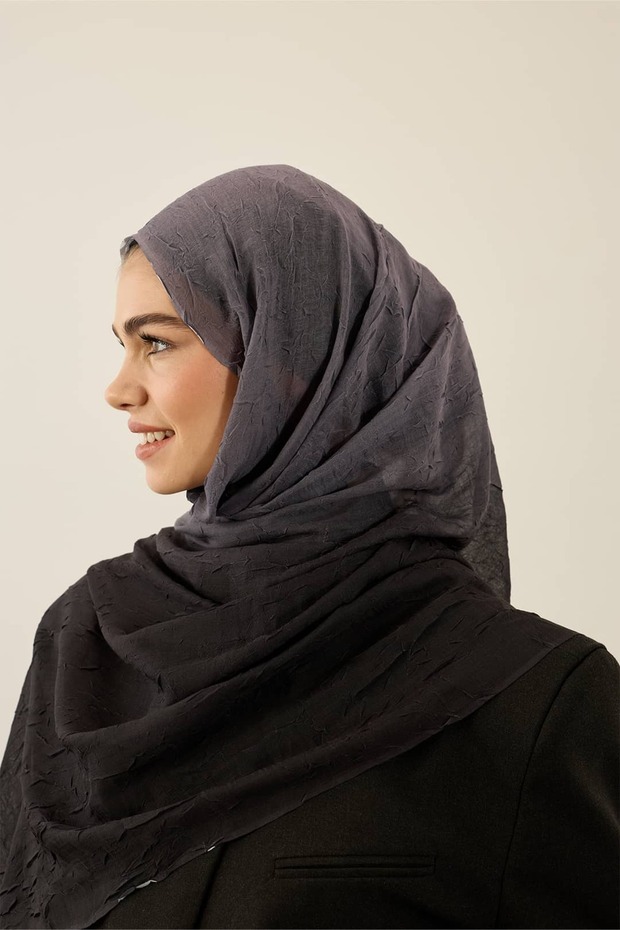 Gradient Pattern Aya Kraş Shawl - 2