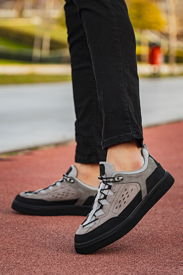 حذاء رياضي رجالي من الجلد الطبيعي Nubuck