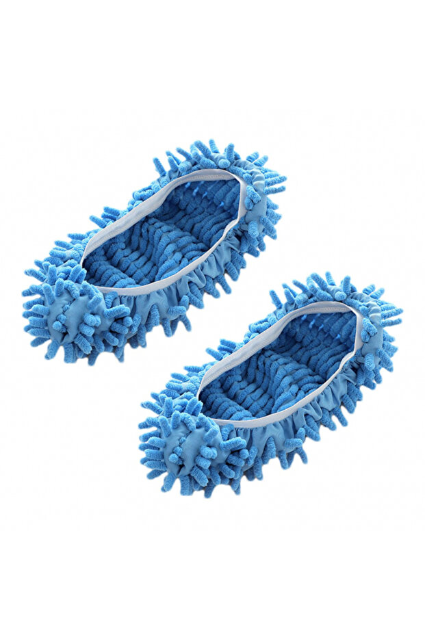 Papuci de casă tip mop, albastru MaffStuff® - 1