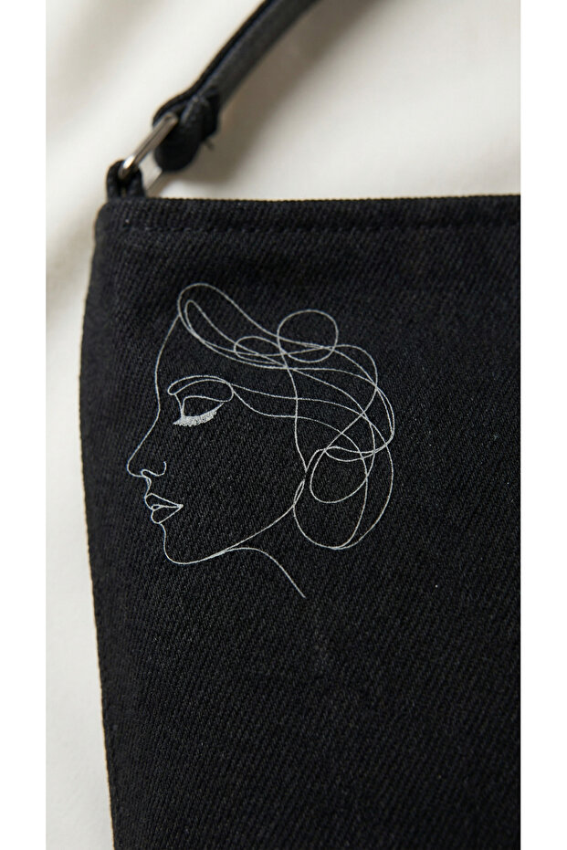 Women's Denim Shoulder Bag Denim Fabric Strap Bag
