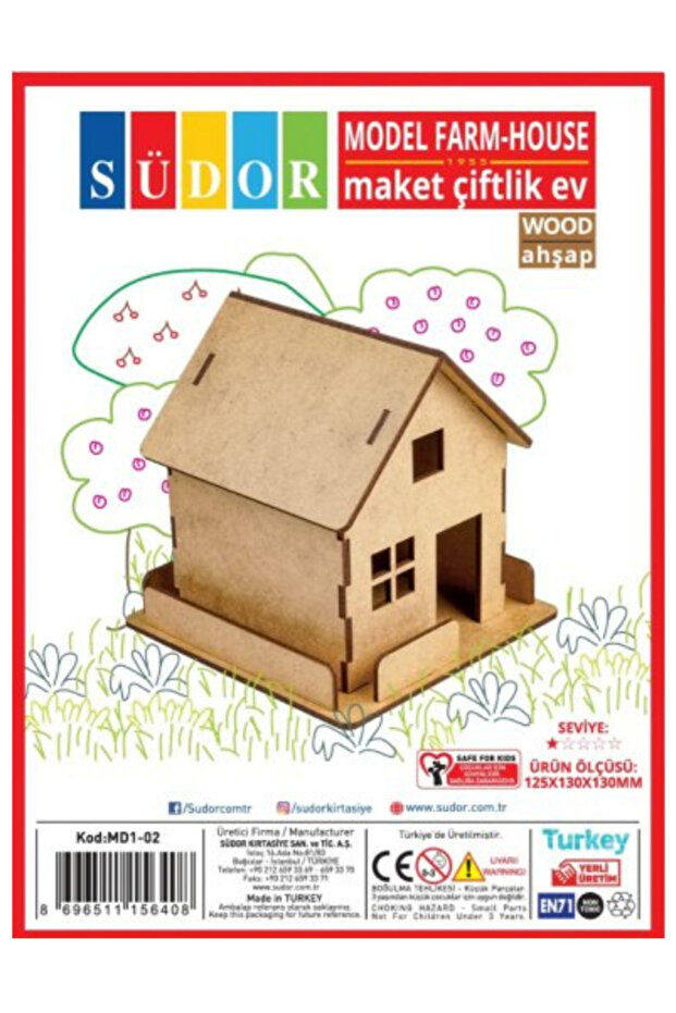 Südor Ahşap Maket Çiftlik Ev (MD1-02)