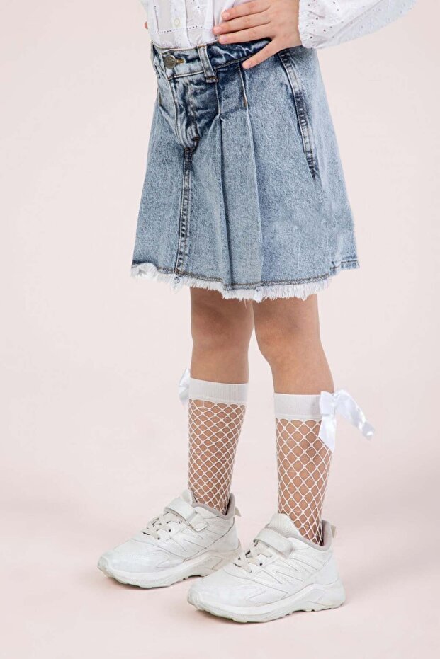 Girl's Denim Shorts Skirt 4-9 Years Old