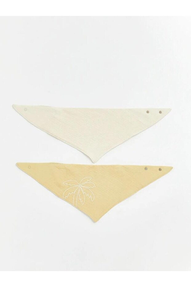 Embroidered Baby Boy Bib Set of 2 (S6)