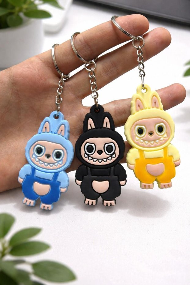 3-Pack Labubu Keychain and Bag Accessories