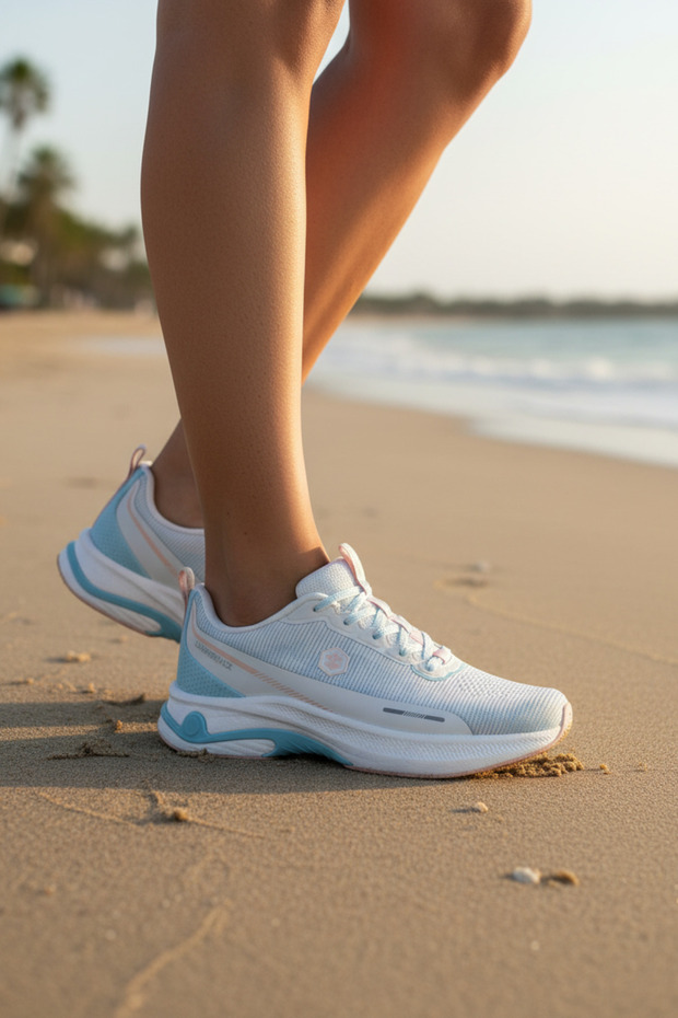 A9411 White Women's Casual Sneakers