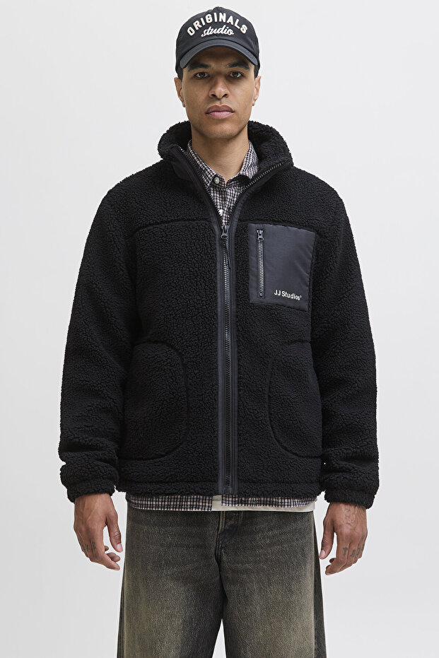 Jack&Jones Soho Teddy Men's Coat 12278784 Black