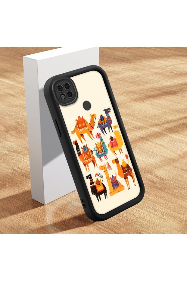 Poco C31 Compatible Stylish Camel and Desert Patterned Silicone Phone Case