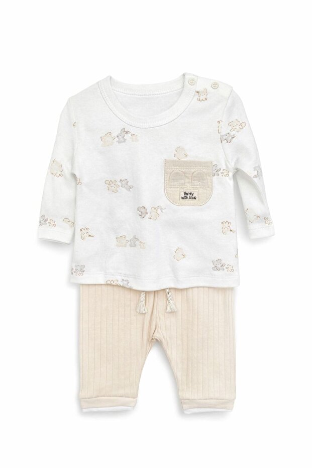 2-Piece Set with You Family Beige - Ecru