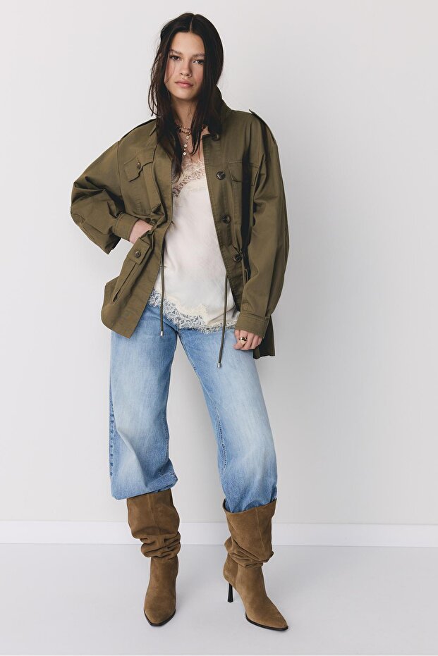 Pamuklu cepli parka - 2