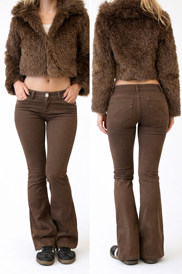 Women's Low Waist Flared Jeans