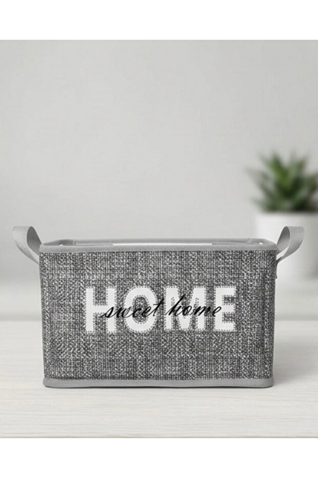 2-Piece Multi-Purpose Organizer Home & Love Printed Patterned Fabric | 2 Pieces | Steel Supported Organizer