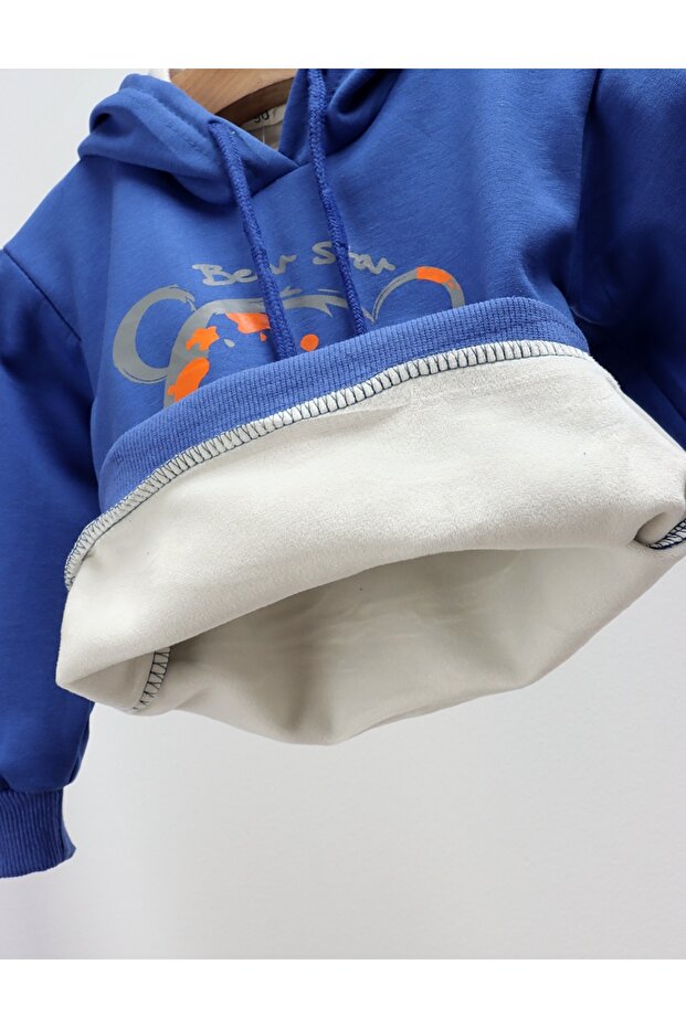 Суитшърт Bear Star, син - 2