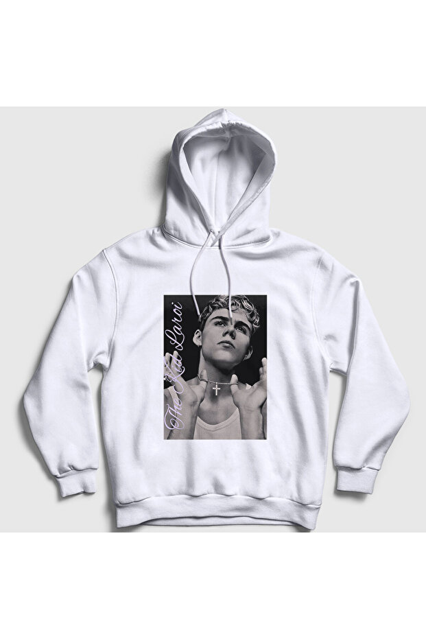 Unisex White Necklace the Kid Laroi Hooded Sweatshirt 608470Tt