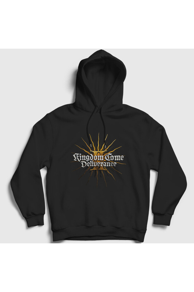 Unisex Black Logo Kingdom Come Deliverance Ii Hooded Sweatshirt 608017Tt