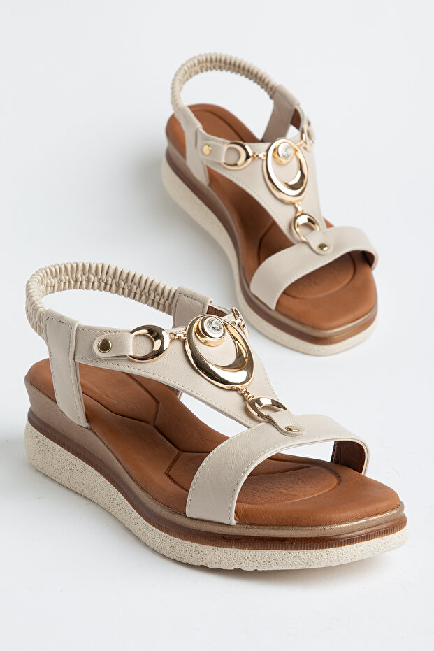 Fiona Metal-Accented Women Sandals