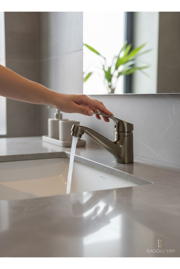 Antique Gold Sink Faucet Compatible with Wc and Bathroom Sink, Minimal Design Bathroom Sink Fixture