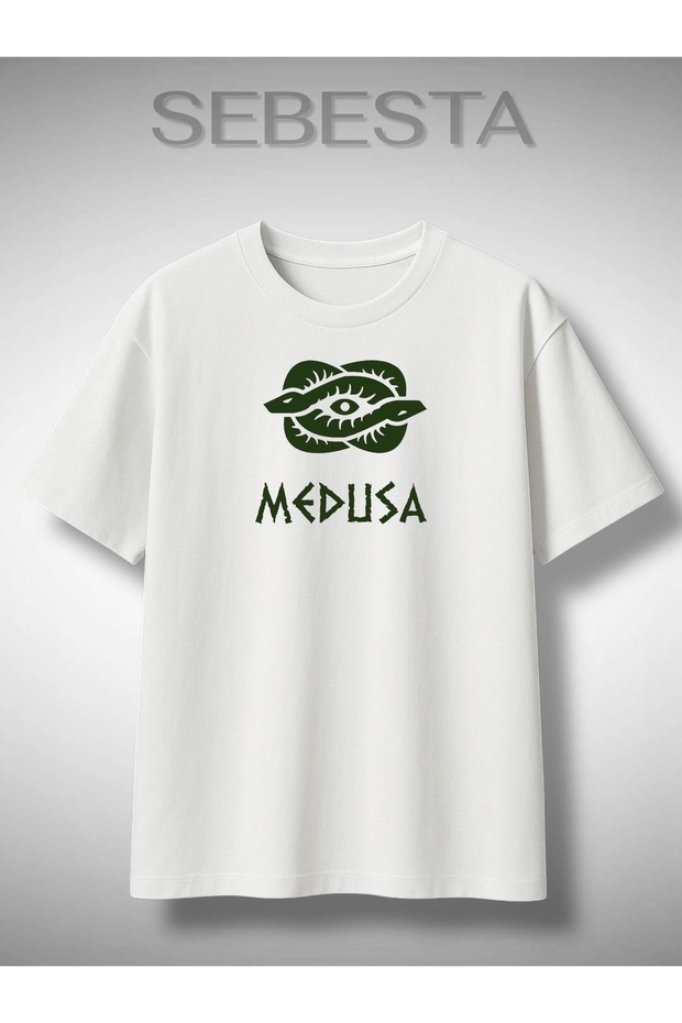 Medusa Printed Premium Oversized T-Shirt