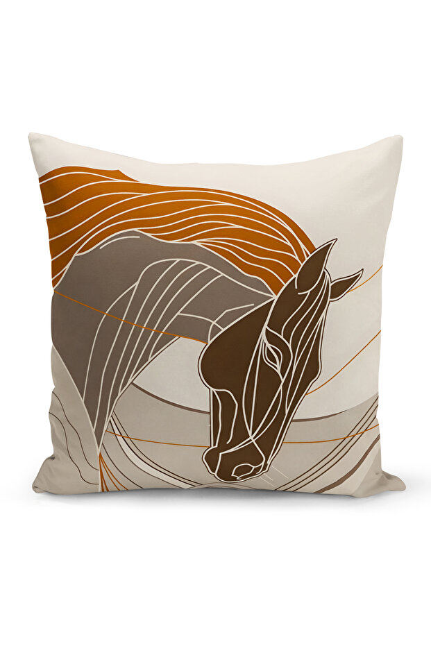 Classic Horse Series Double Sided Digital Printed Throw Pillow Cover (Horse)
