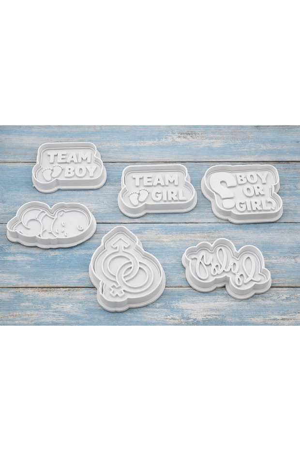 Baby Shower Cookie Mold Set of 6 – Cookie and Sugar Paste Mold